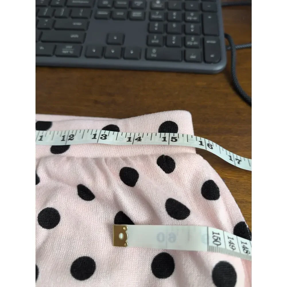 1015 Kate Spade Pink Polka Dot Pajama Set